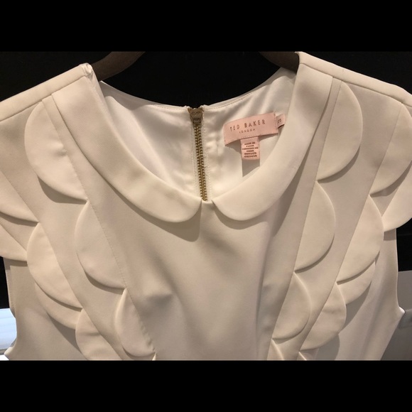 White Ted Baker dress size 3 - Picture 2 of 3